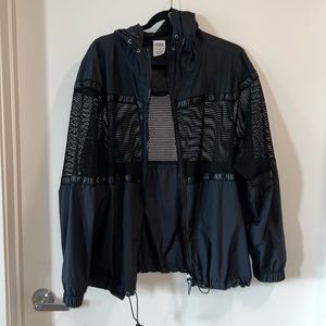 Victorias Secret Pink Mesh Insert Windbreaker Jack Sz M / L